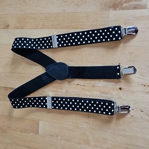 Brand New white dots Y shaped suspender for kids